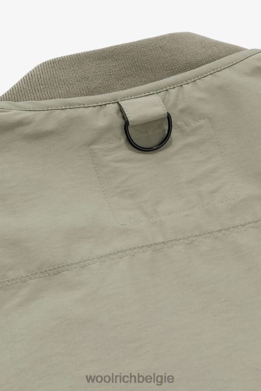 vliegvissen vest met meerdere zakken van eco-ramar-stof-aime leon dore Woolrich Heren 8TTN0801 zeegras kleding