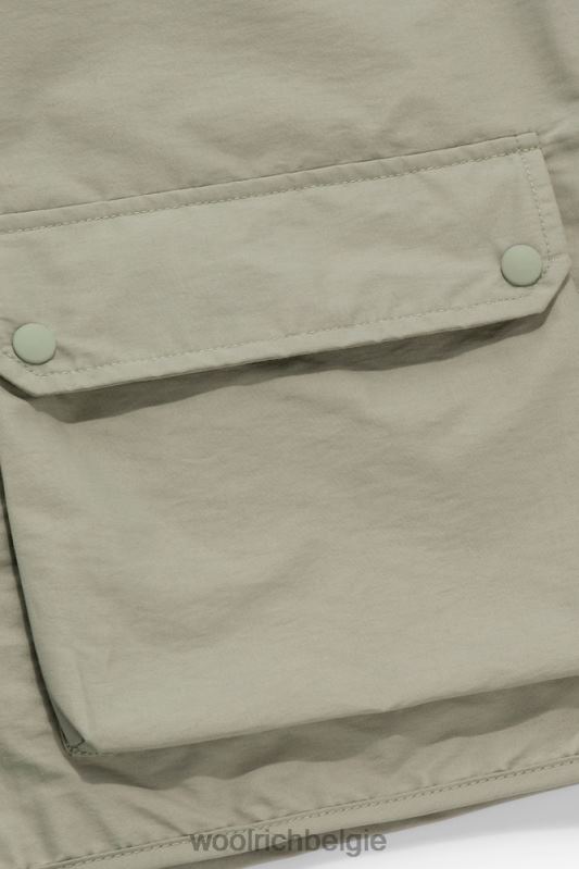 vliegvissen vest met meerdere zakken van eco-ramar-stof-aime leon dore Woolrich Heren 8TTN0801 zeegras kleding
