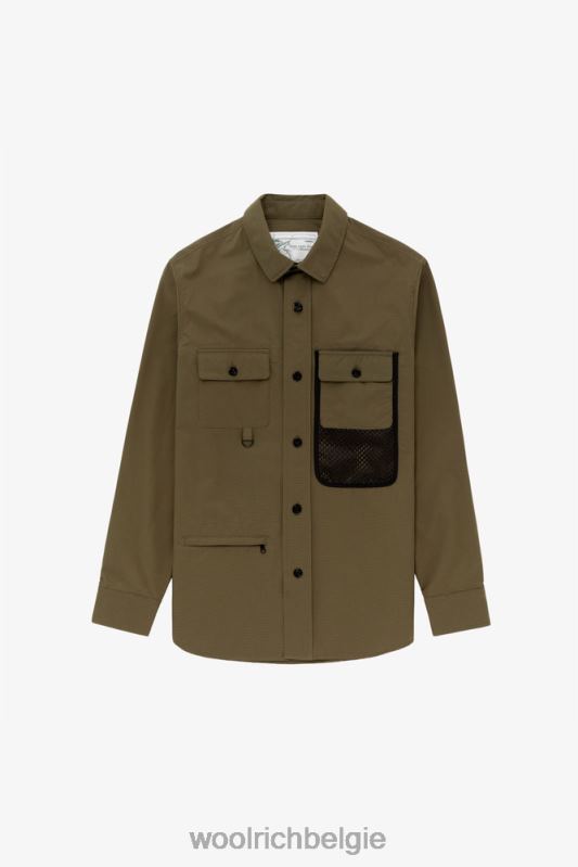 vliegvisshirt-aime leon dore Woolrich Heren 8TTN0796 buiten groen kleding