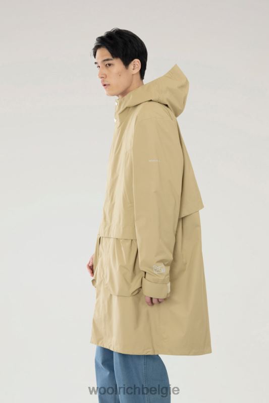 waterdichte 3-in-1 lange parka met nok Woolrich Heren 8TTN0608 beige kleding
