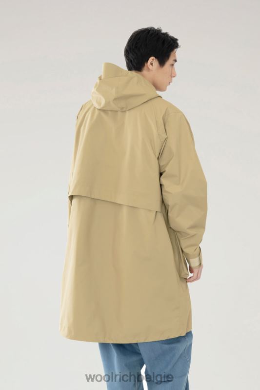 waterdichte 3-in-1 lange parka met nok Woolrich Heren 8TTN0608 beige kleding