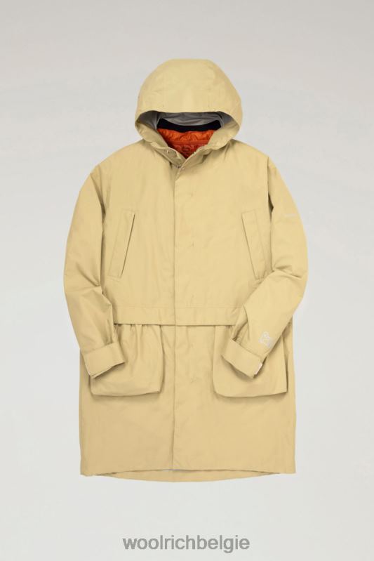 waterdichte 3-in-1 lange parka met nok Woolrich Heren 8TTN0608 beige kleding