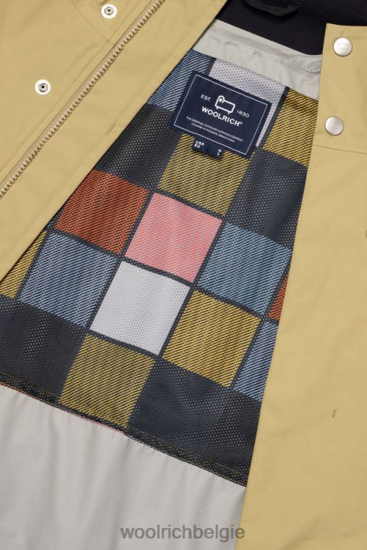 waterdichte 3-in-1 lange parka met nok Woolrich Heren 8TTN0608 beige kleding