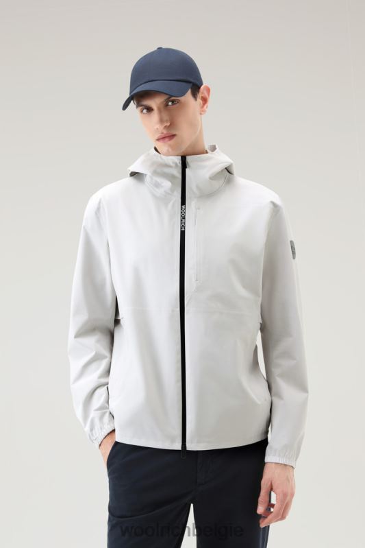 waterdichte Pacific-jas met capuchon Woolrich Heren 8TTN0395 maansteen kleding