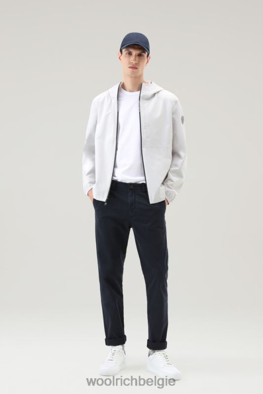waterdichte Pacific-jas met capuchon Woolrich Heren 8TTN0395 maansteen kleding