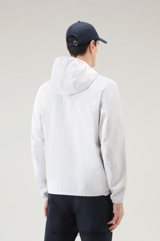 waterdichte Pacific-jas met capuchon Woolrich Heren 8TTN0395 maansteen kleding
