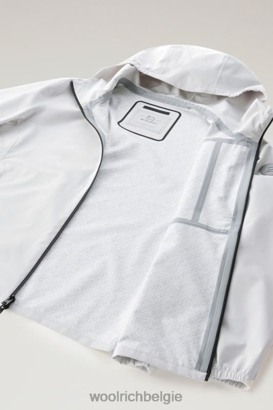 waterdichte Pacific-jas met capuchon Woolrich Heren 8TTN0395 maansteen kleding
