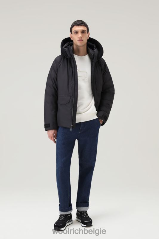 waterdichte bergjas van pertex revolve Woolrich Heren 8TTN0768 zwart kleding