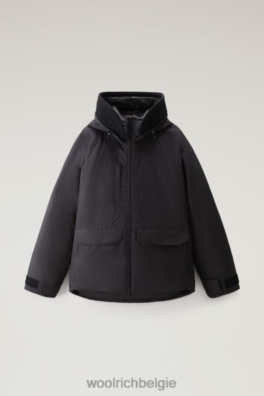 waterdichte bergjas van pertex revolve Woolrich Heren 8TTN0768 zwart kleding