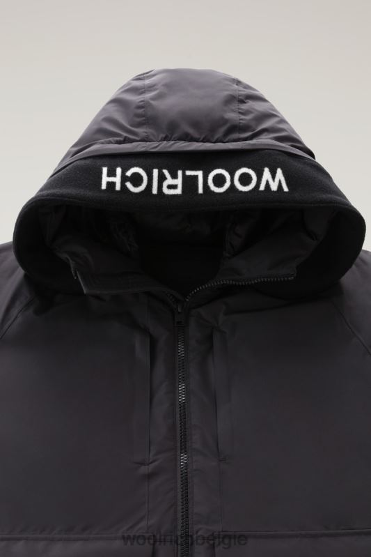 waterdichte bergjas van pertex revolve Woolrich Heren 8TTN0768 zwart kleding