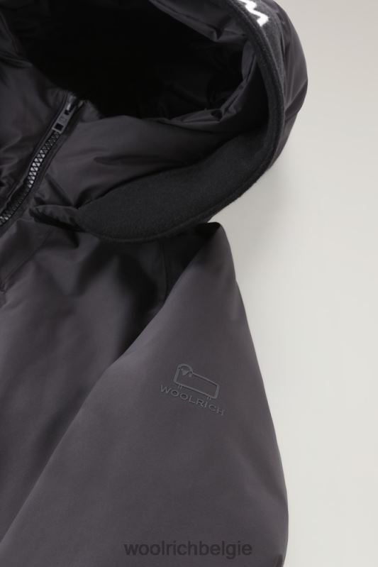 waterdichte bergjas van pertex revolve Woolrich Heren 8TTN0768 zwart kleding