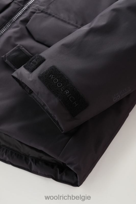 waterdichte bergjas van pertex revolve Woolrich Heren 8TTN0768 zwart kleding