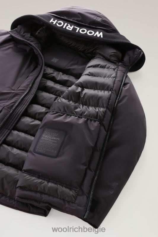 waterdichte bergjas van pertex revolve Woolrich Heren 8TTN0768 zwart kleding