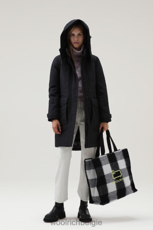 waterdichte cayuta-parka van gore-tex Woolrich vrouwen 8TTN0346 uit zwart kleding