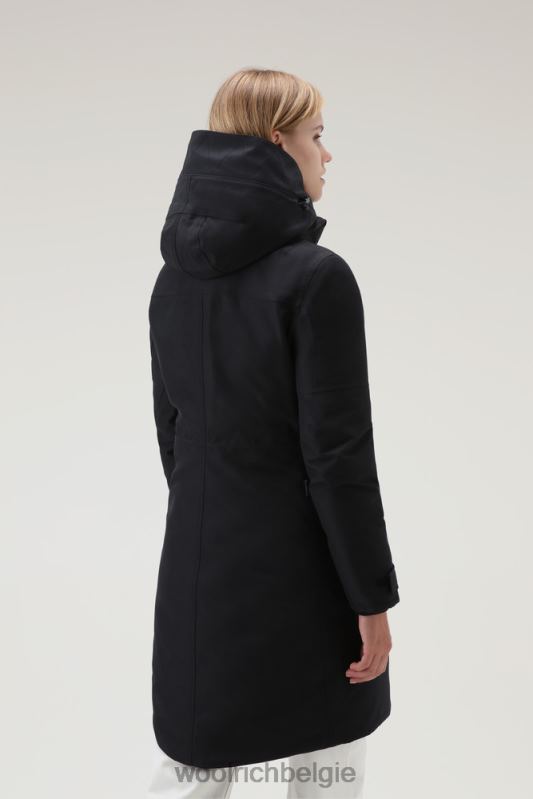 waterdichte cayuta-parka van gore-tex Woolrich vrouwen 8TTN0346 uit zwart kleding