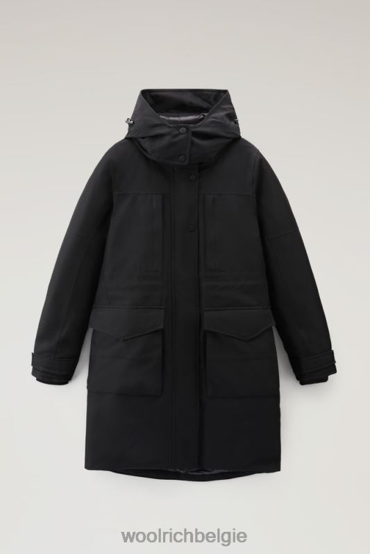 waterdichte cayuta-parka van gore-tex Woolrich vrouwen 8TTN0346 uit zwart kleding
