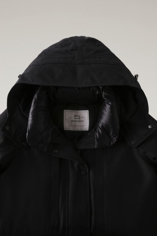 waterdichte cayuta-parka van gore-tex Woolrich vrouwen 8TTN0346 uit zwart kleding