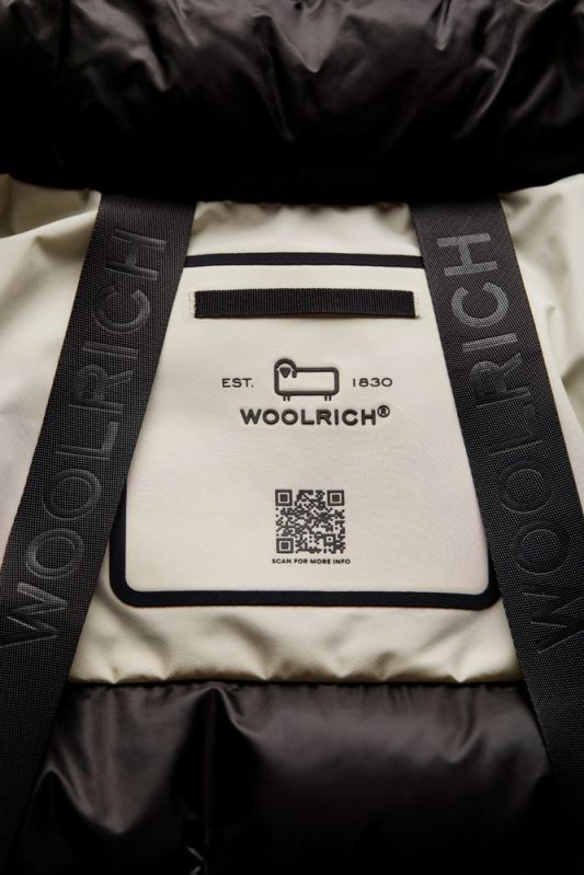 waterdichte lange parka van pertex revolve Woolrich Heren 8TTN0775 melkachtige crème kleding