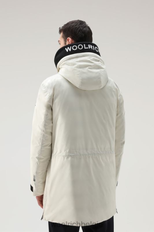 waterdichte lange parka van pertex revolve Woolrich Heren 8TTN0775 melkachtige crème kleding