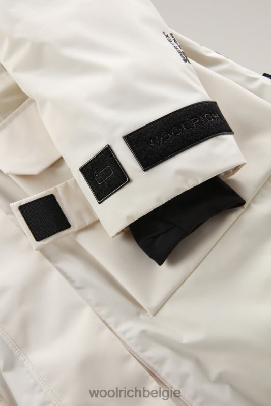 waterdichte lange parka van pertex revolve Woolrich Heren 8TTN0775 melkachtige crème kleding
