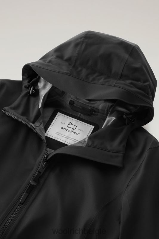 waterdichte leavitt-jas met capuchon Woolrich vrouwen 8TTN0178 zwart kleding