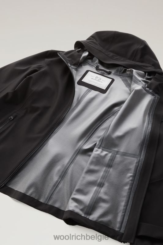 waterdichte leavitt-jas met capuchon Woolrich vrouwen 8TTN0178 zwart kleding
