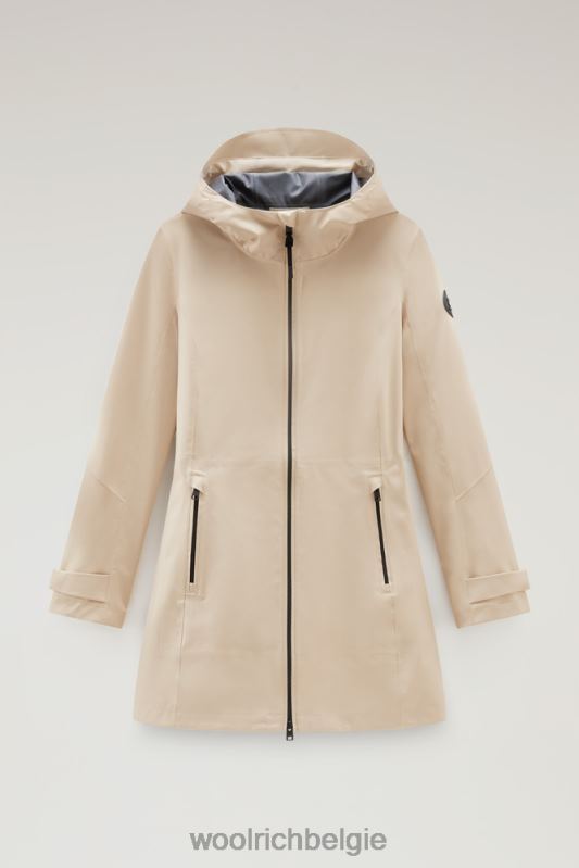 waterdichte levitt zomerparka Woolrich vrouwen 8TTN0121 veer beige kleding