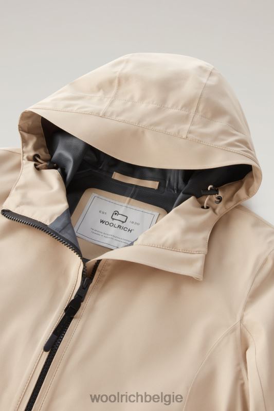 waterdichte levitt zomerparka Woolrich vrouwen 8TTN0121 veer beige kleding