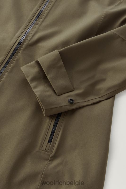 waterdichte levitt zomerparka Woolrich vrouwen 8TTN0167 donkergroen kleding