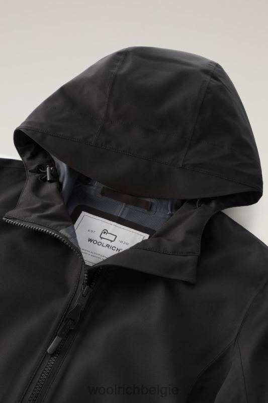 waterdichte levitt zomerparka Woolrich vrouwen 8TTN089 zwart kleding