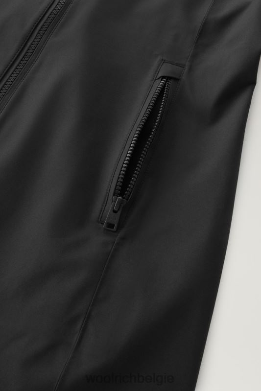 waterdichte levitt zomerparka Woolrich vrouwen 8TTN089 zwart kleding
