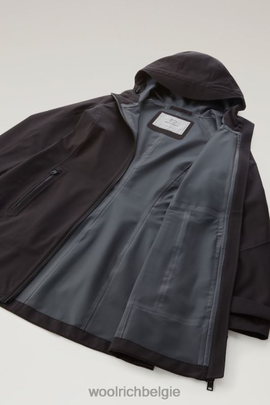 waterdichte levitt zomerparka Woolrich vrouwen 8TTN089 zwart kleding