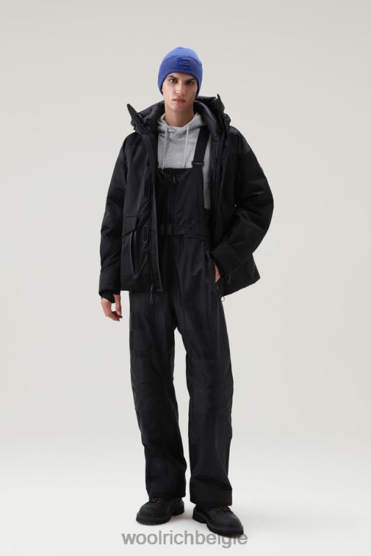 waterdichte shelter-ski-jas voor in de bergen met verstelbare capuchon Woolrich Heren 8TTN0724 zwart kleding