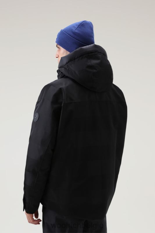 waterdichte shelter-ski-jas voor in de bergen met verstelbare capuchon Woolrich Heren 8TTN0724 zwart kleding