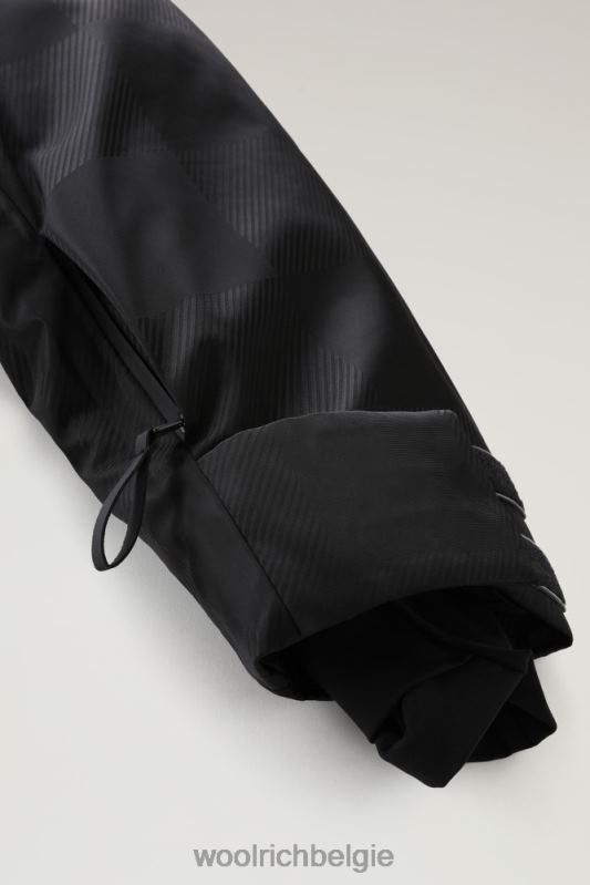 waterdichte shelter-ski-jas voor in de bergen met verstelbare capuchon Woolrich Heren 8TTN0724 zwart kleding
