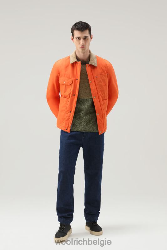 werkstofjas van eco ramar Woolrich Heren 8TTN0658 vlam kleding