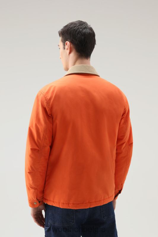 werkstofjas van eco ramar Woolrich Heren 8TTN0658 vlam kleding