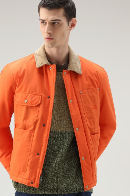 werkstofjas van eco ramar Woolrich Heren 8TTN0658 vlam kleding