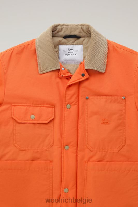 werkstofjas van eco ramar Woolrich Heren 8TTN0658 vlam kleding