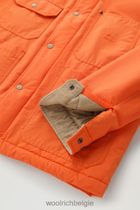 werkstofjas van eco ramar Woolrich Heren 8TTN0658 vlam kleding