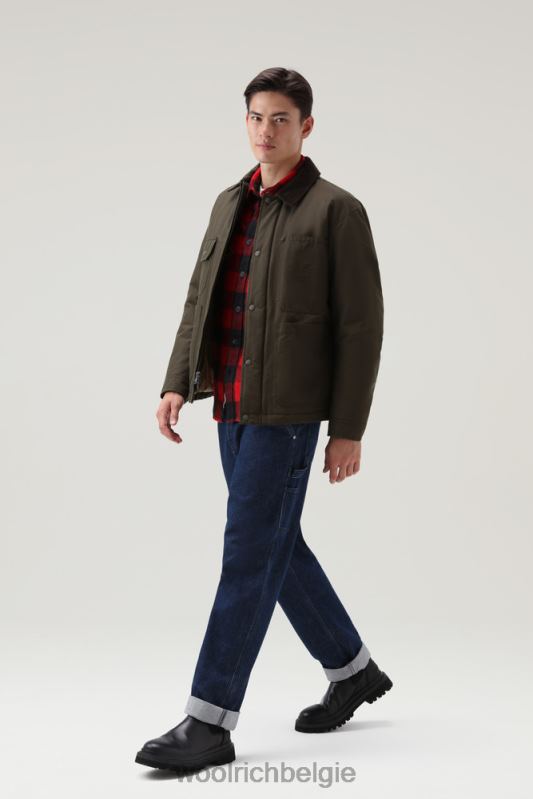 werkstofjas van eco ramar Woolrich Heren 8TTN0682 donkergroen kleding