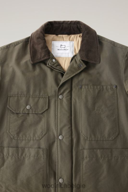 werkstofjas van eco ramar Woolrich Heren 8TTN0682 donkergroen kleding