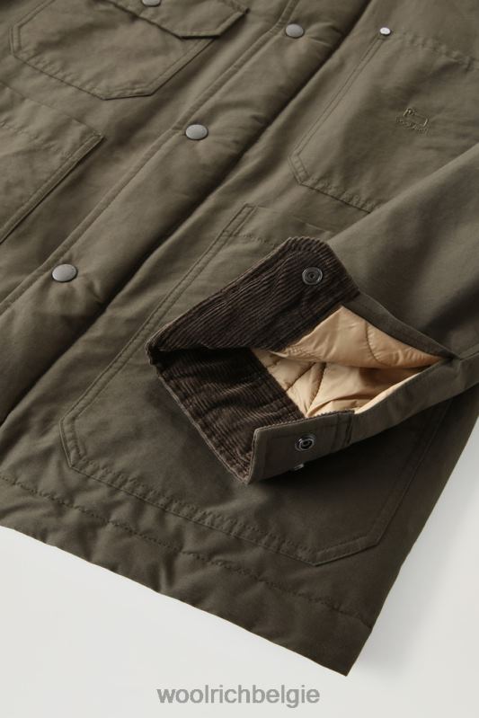 werkstofjas van eco ramar Woolrich Heren 8TTN0682 donkergroen kleding