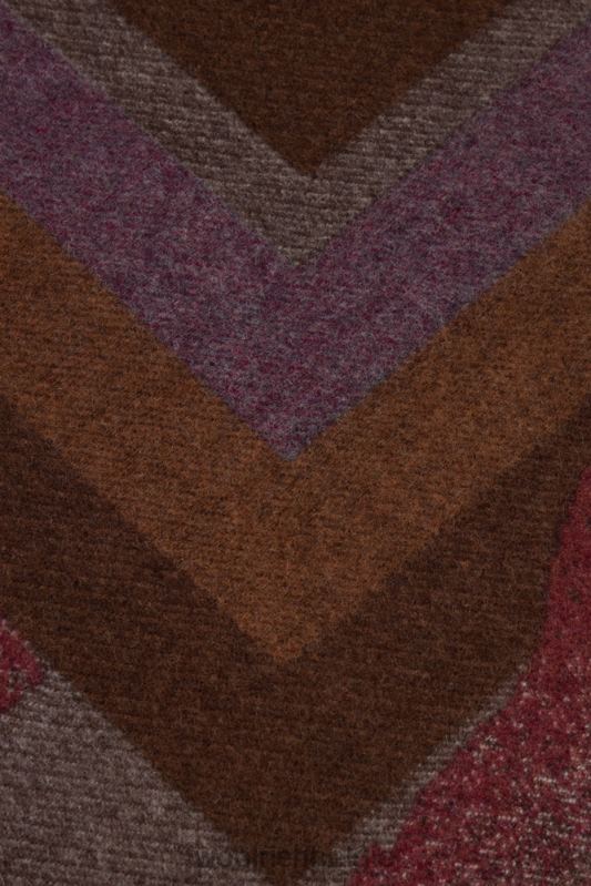 wolmixdeken met jacquard-afwerking - een dezer dagen Woolrich unisex 8TTN0734 streep zand accessoires