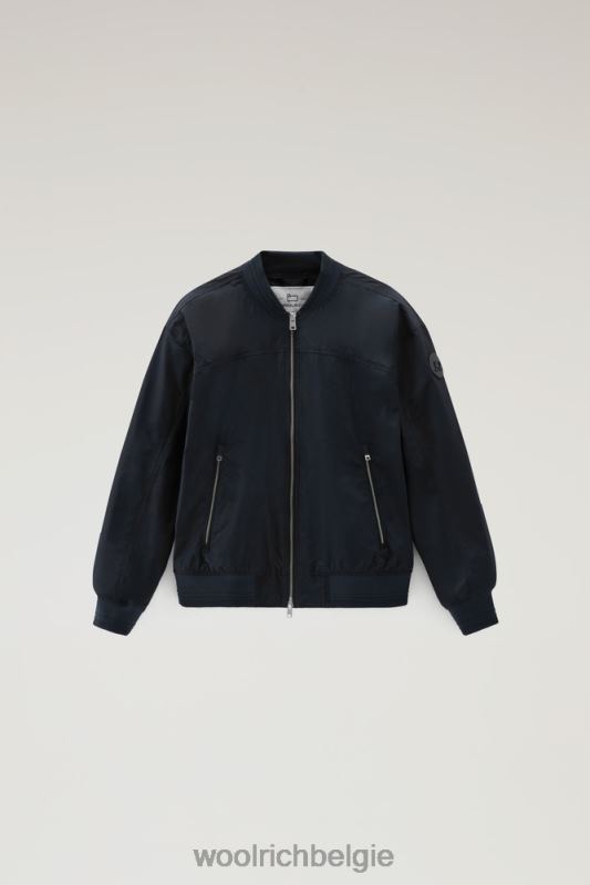 zomerbommenwerper met een stedelijk tintje Woolrich vrouwen 8TTN038 Melton blauw kleding