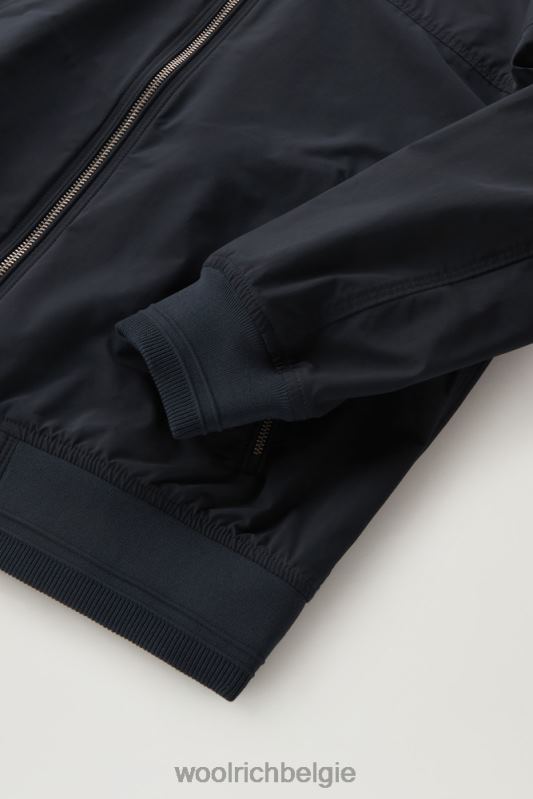 zomerbommenwerper met een stedelijk tintje Woolrich vrouwen 8TTN038 Melton blauw kleding