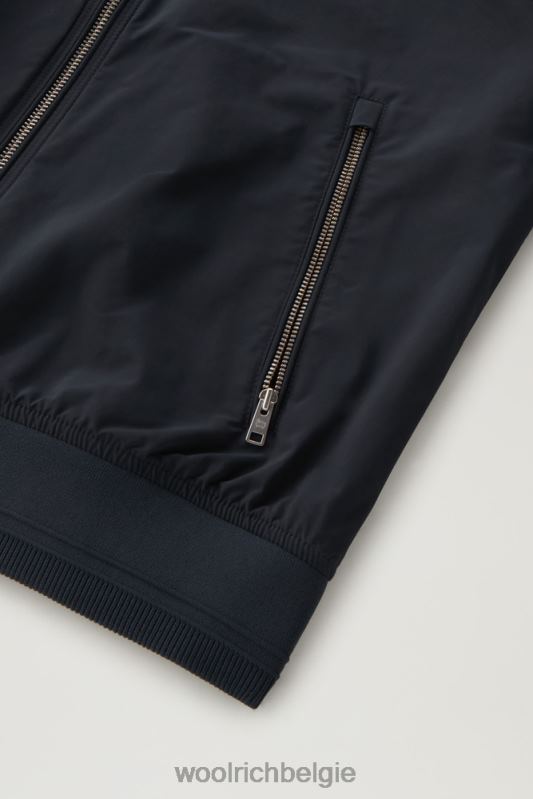zomerbommenwerper met een stedelijk tintje Woolrich vrouwen 8TTN038 Melton blauw kleding