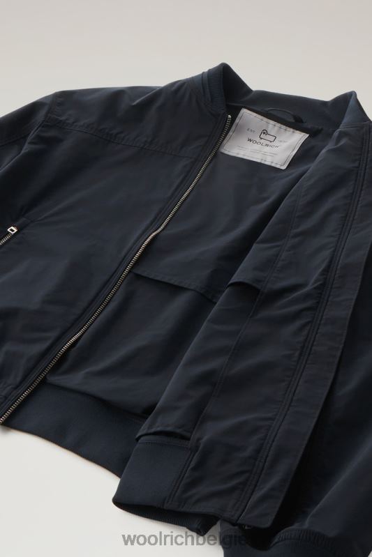 zomerbommenwerper met een stedelijk tintje Woolrich vrouwen 8TTN038 Melton blauw kleding
