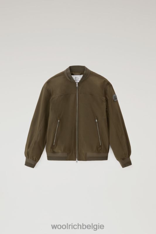 zomerbommenwerper met een stedelijk tintje Woolrich vrouwen 8TTN059 donkergroen kleding