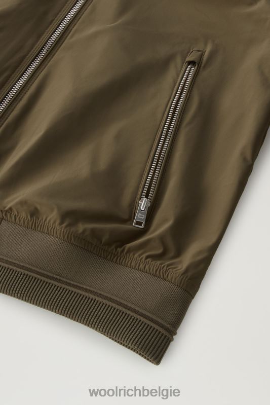 zomerbommenwerper met een stedelijk tintje Woolrich vrouwen 8TTN059 donkergroen kleding